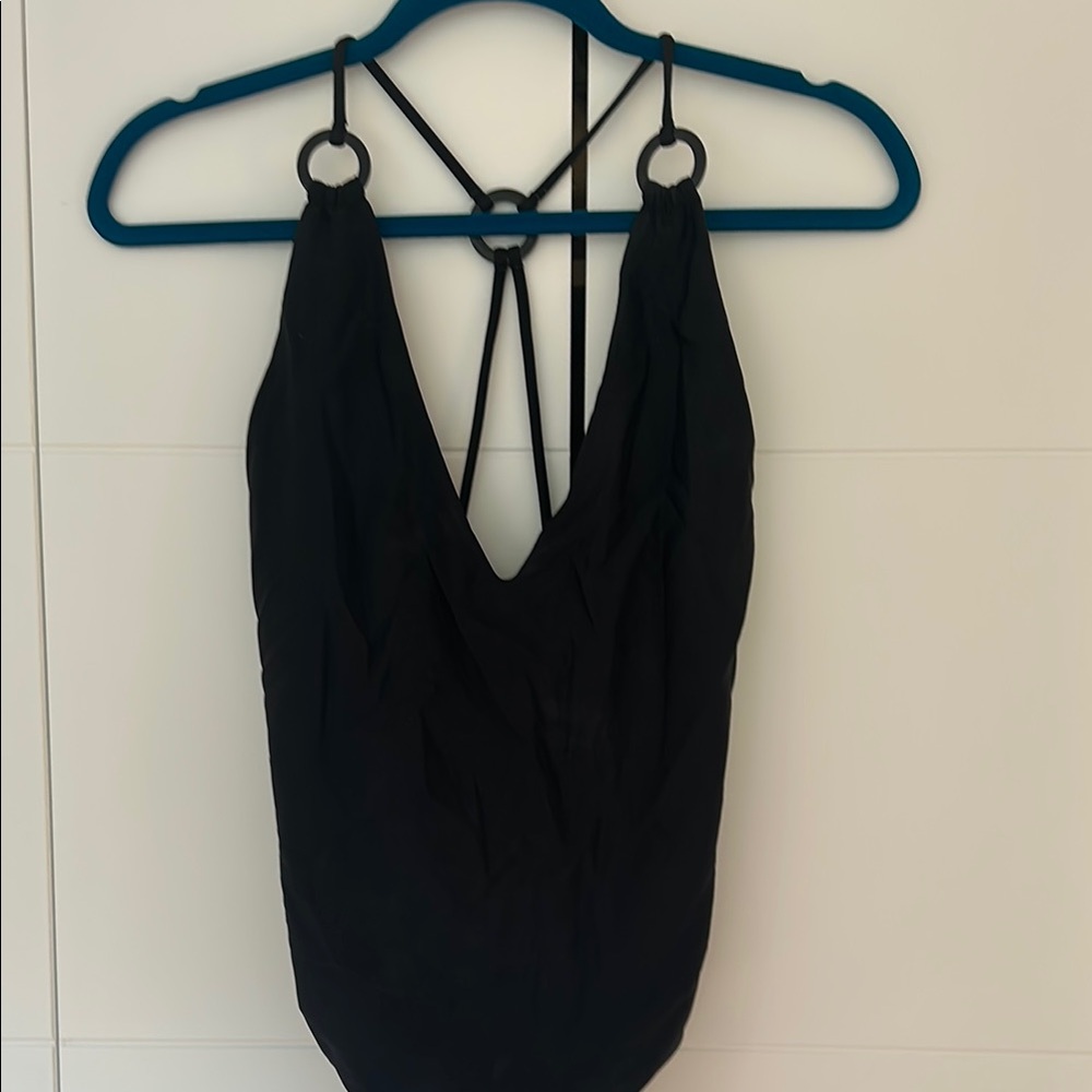 Black Strappy Swimsuit